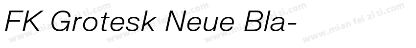 FK Grotesk Neue Bla字体转换